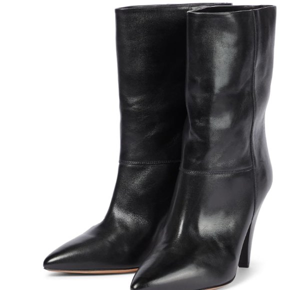 ISABEL MARANT Locky leather mid-calf boots - Picture 3 of 3
